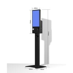 TIWOX K-2150B 21.5" I7 5.NESİL 256GB SSD 16GB RAM WIFI 80MM FİŞ YAZICI 2D OKUYUCU FHD DOKUNMATİK KIOSK AYAKLI SİYAH