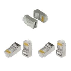 FRISBY FNW-RJ4522N RJ45 FTP CAT6 KONNEKTOR METAL 100LÜ PAKET