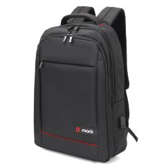 MACK MCC-006 15.6" OFFICE USB GİRİŞLİ NOTEBOOK SIRT ÇANTASI SİYAH