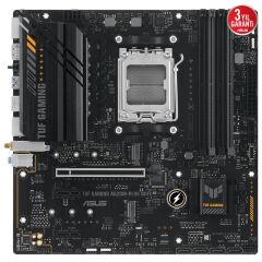 ASUS TUF GAMING A620M-PLUS WIFI DDR5 6400MHZ 1XHDMI 2XDP 2XM.2 USB 3.2 MATX AM5 (AMD AM5 9000/8000/7000 SERİ İLE UYUMLU)
