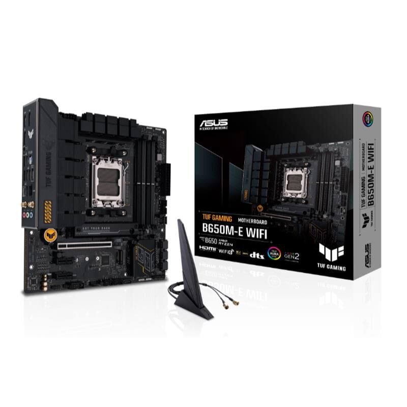 ASUS TUF GAMING B650M-E WIFI DDR5 6400MHZ 1XHDMI 2XDP 2XM.2 USB 3.2 MATX AM5(AMD AM5 9000/8000/7000 SERİLERİ İLE UYUMLU)