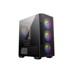 MSI MAG FORGE M100R TEMPERLI CAM ARGB PSU YOK 3X120MM 1X120MM ARGB FAN GAMING KASA SİYAH