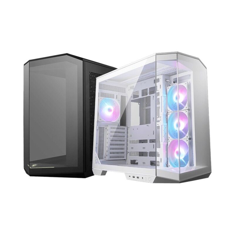 MSI MAG PANO 100R PZ TEMPERLİ CAM ARGB PSU YOK 3X120MM 1X120MM FAN GAMING ATX KASA SİYAH