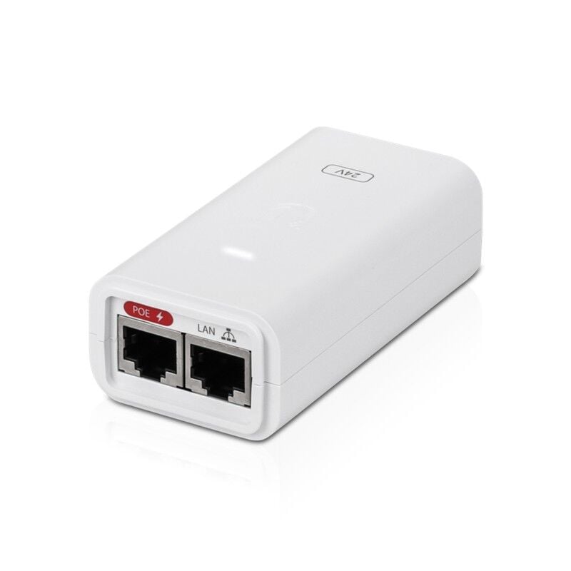 UBIQUITI POE-24-12W-G-WH 24VOLT 12WATT GIGABIT PORT POE ADAPTÖR