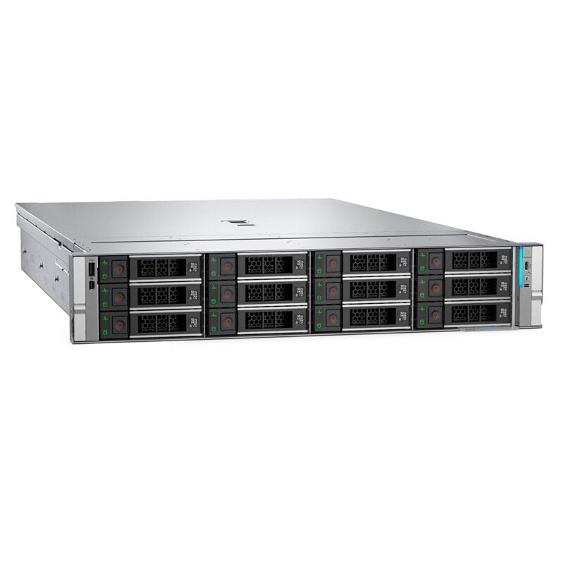 DELL POWEREDGE EMEA_PER570_SPL2 2U 1X XEON 6511P 12X 3.5" 2X960GB SSD1X32GB 2X1100W 3 YIL YERİNDE GARANTİ