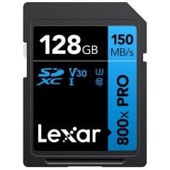 128GB LEXAR LSD0800P128G-BNNNG PROFESSIONAL 800X PRO SDXC UHS-I CARDS UP TO 150MB/S READ 45MB/S WRIT
