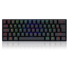 REDRAGON K530 DRACONIC PRO Q TR 60% KOMPAKT KABLOSUZ-BLUETOOTH 2.4G SWITCH MEKANİK KLAVYE SİYAH