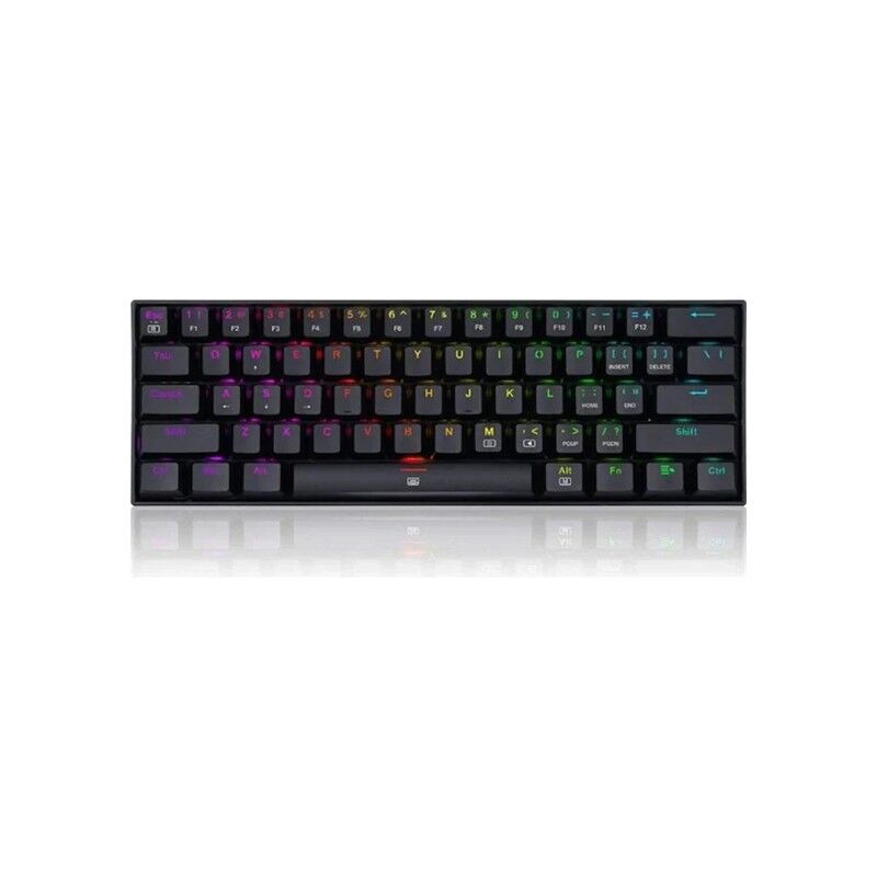 REDRAGON K630 RGB DRAGONBORN BLUE SWITCH %60 Q TR MEKANİK OYUNCU KLAVYESİ SİYAH