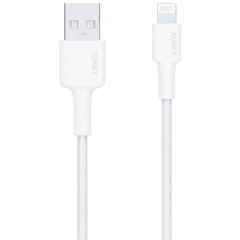 AUKEY CB-BAL7-WH NAYLON ÖRGÜLÜ USB-A LİGHTNİNG KABLOSU 0.9MT