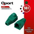 QPORT Q-P5Y 50 Lİ YEŞİL RJ45 KILIFI