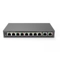 RUIJIE REYEE RG-ES110D-P 8 PORT 10/100 + 2X GIGABIT RJ45 UPLINK METAL KASA 110W POE SWITCH