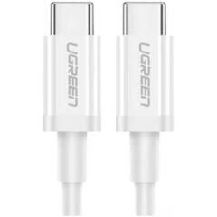 UGREEN USB-C 60W 3A QC PD HIZLI ŞARJ KABLOSU 1 MT BEYAZ 60518